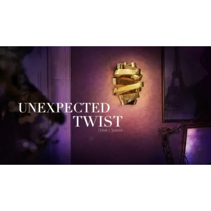 Picture A stunning gold-plated wall lamp