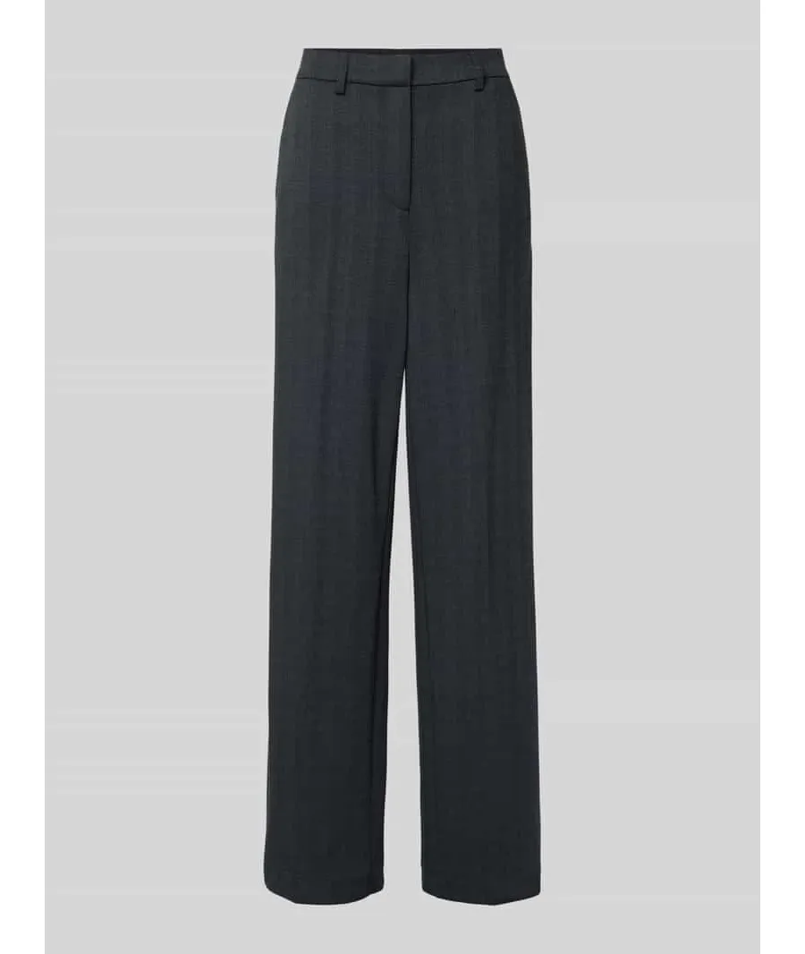 obrazek 1 Spodnie do garnituru o kroju dad fit ze wzorem w jodełkę model ‘SILVA’