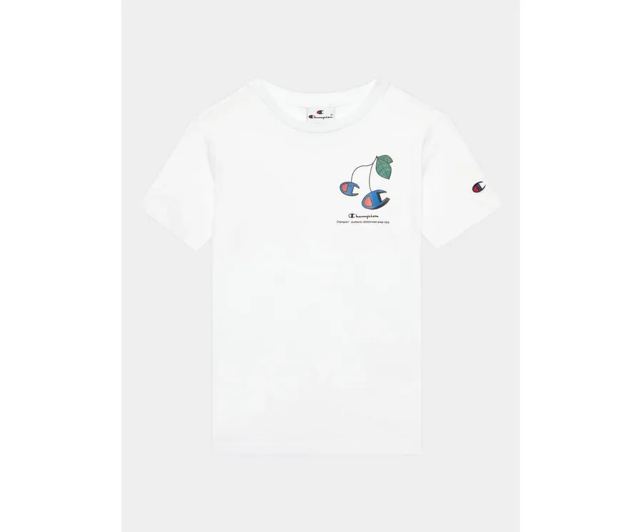 obrazek 1 Champion T-Shirt 306373 Biały Regular Fit