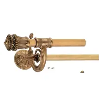 Picture A unique double curtain rod made of old gold - Il Paralume Marina