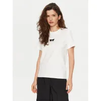 Zdjęcie KARL LAGERFELD T-Shirt A1W17021 Biały Regular Fit