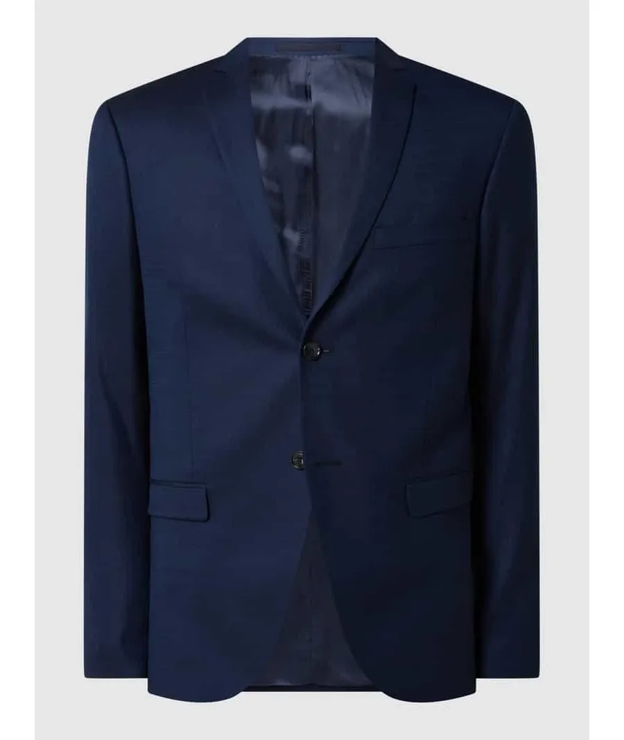 obrazek 1 Marynarka na 2 guziki o kroju slim fit z mieszanki wełny i elastanu model ‘Jil’