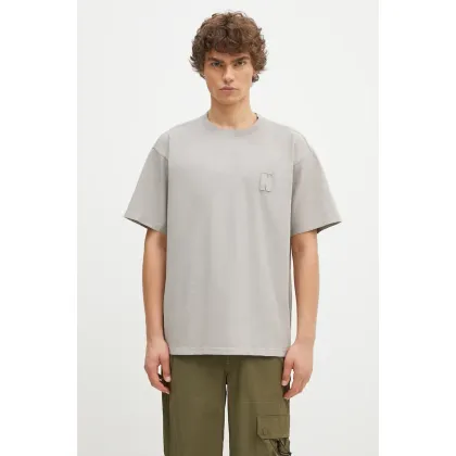 Zdjęcie Norse Projects t-shirt bawełniany Simon Loose Organic Heavy Jersey N Patch męski kolor szary gładki N01.0667.1071