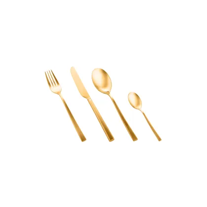 Zdjęcie Ekskluzywny włoski zestaw 6 noży do masła Atena Oro Ice