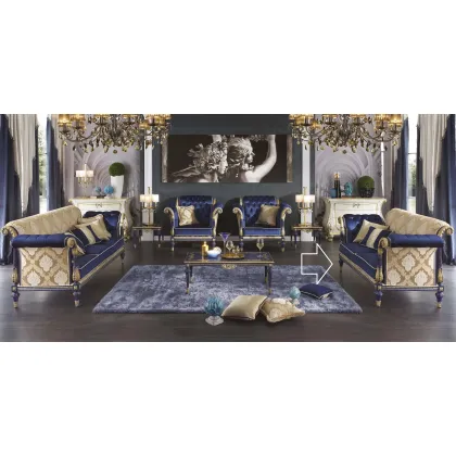 Zdjęcie Włoska antyczna dwuosobowa sofa do wyjątkowego salonu - Morello Gianpaolo