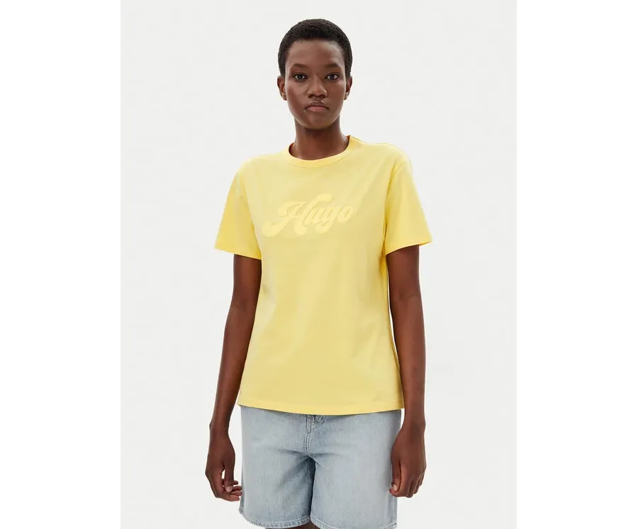 obrazek 1 HUGO T-Shirt Damacia_4 50539101 Żółty Regular Fit
