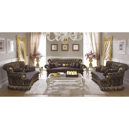 Zdjęcie Luksusowa trzyosobowa sofa w stylu antycznym – Morello Gianpaolo