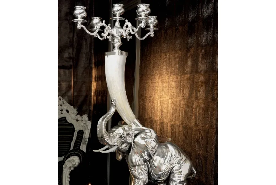 obrazek 1 Urokliwy świecznik na 5 świeczek z porożem