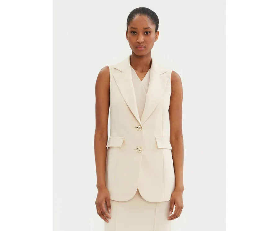 obrazek 1 Rinascimento Kamizelka CFC0122763003 Beżowy Regular Fit