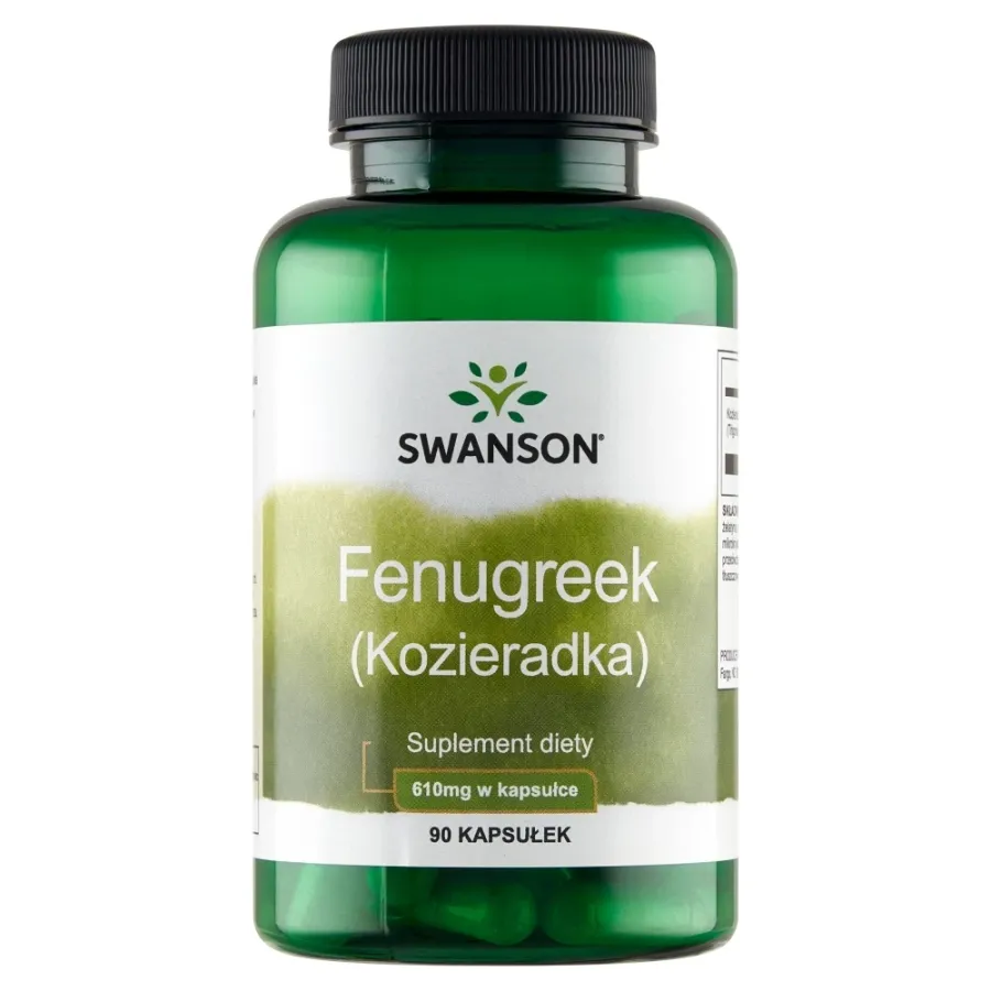 obrazek 1 Swanson Fenugreek Kozieradka 610 mg Kapsułki