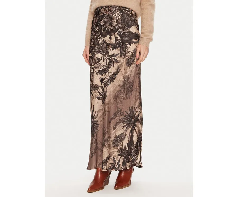 obrazek 1 ViCOLO Spódnica maxi TS0563 Brązowy Regular Fit