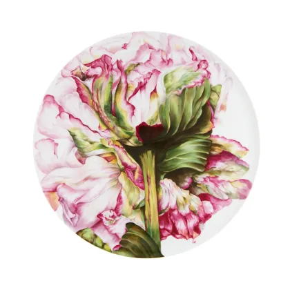 Picture Porcelain plate 42 cm with a representation of peonies - Vista Alegre