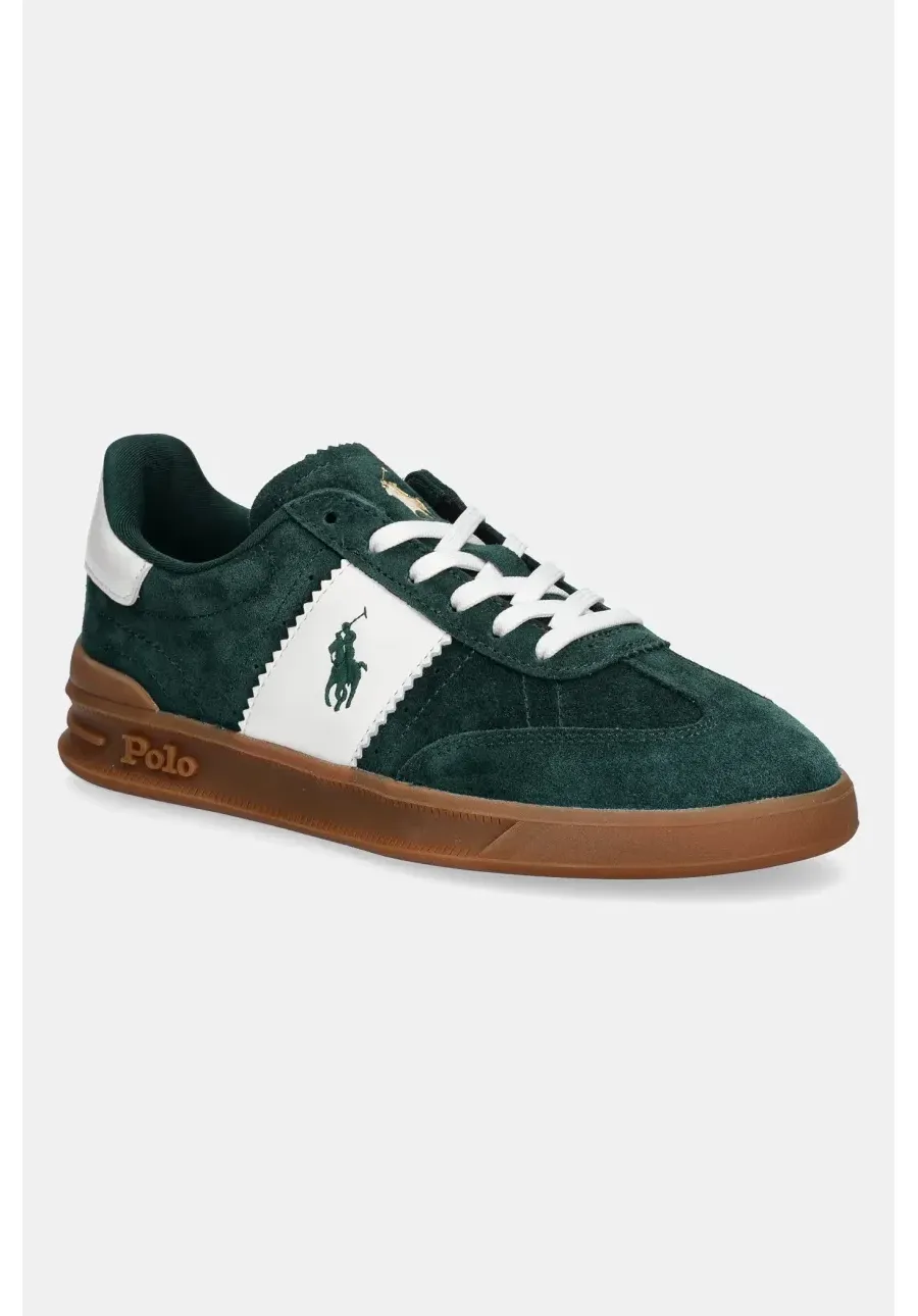 obrazek 1 Polo Ralph Lauren sneakersy zamszowe Hrt Aera Pp kolor zielony 809954903005