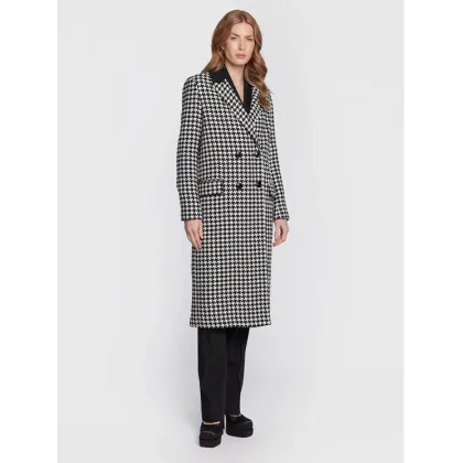 Zdjęcie TWINSET Płaszcz wełniany 222TT2461 Czarny Regular Fit