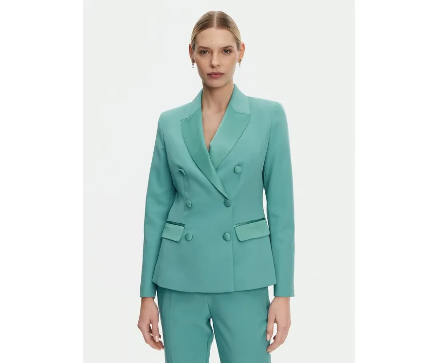obrazek 1 ARTIGLI Marynarka ACGI000772 Turkusowy Regular Fit