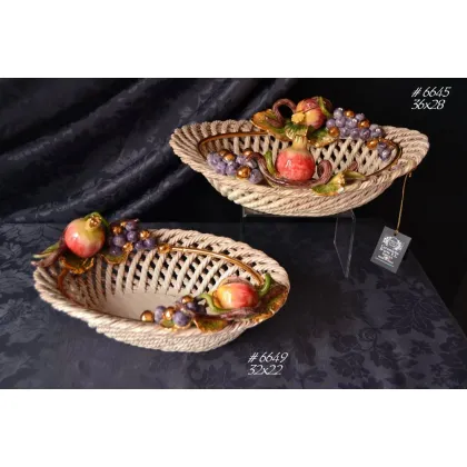 Picture Oval decorative basket from an Italian manufacturer