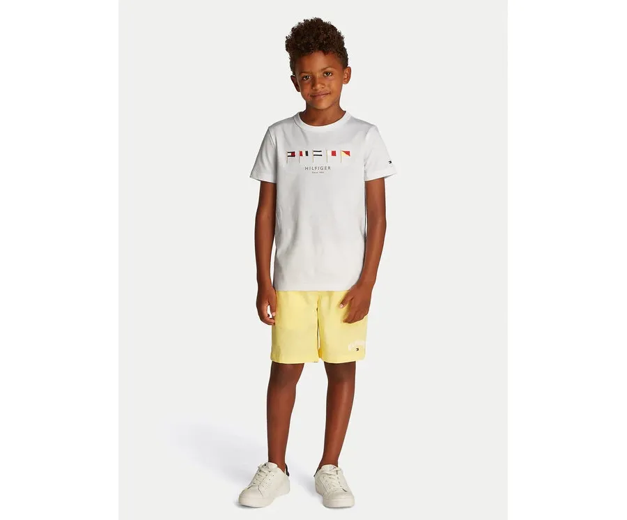 obrazek 1 Tommy Hilfiger T-Shirt Multiflag KB0KB09532 S Biały Regular Fit
