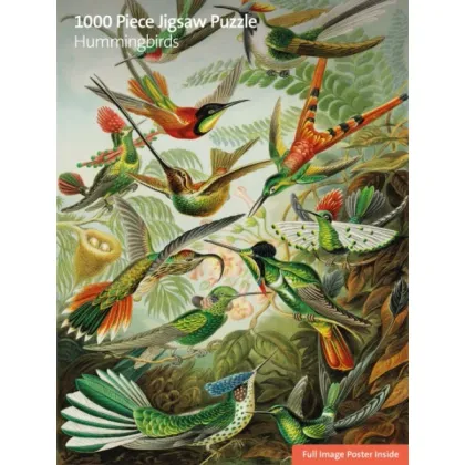 Zdjęcie Puzzle dla dorosłych V&A: Kolibry - Flame Tree Publishing