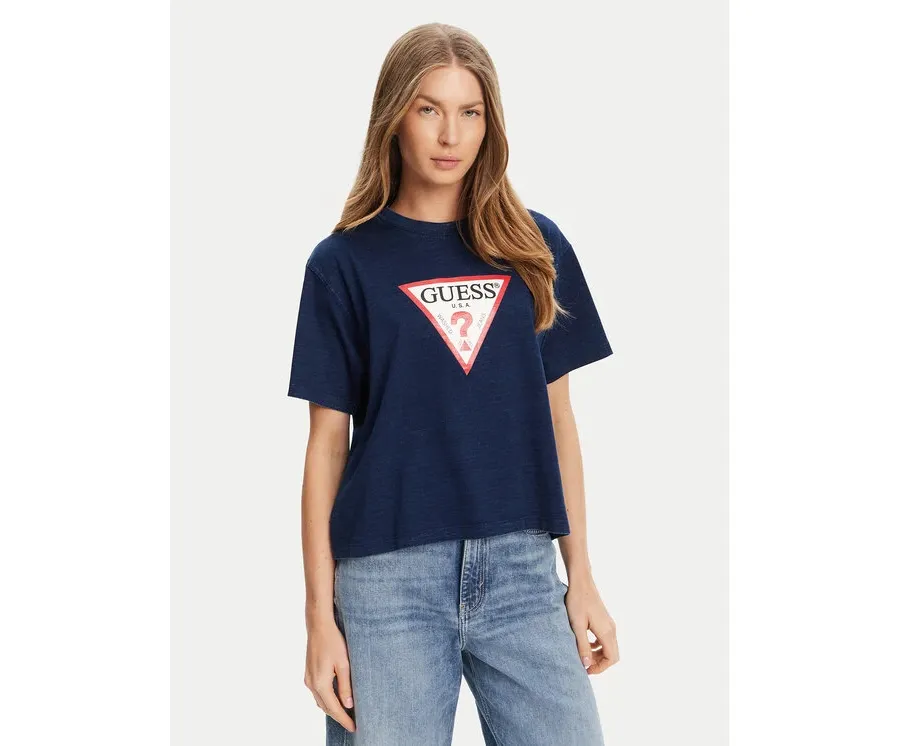 obrazek 1 Guess Jeans T-Shirt W5GI20 KCTG1 Granatowy Regular Fit