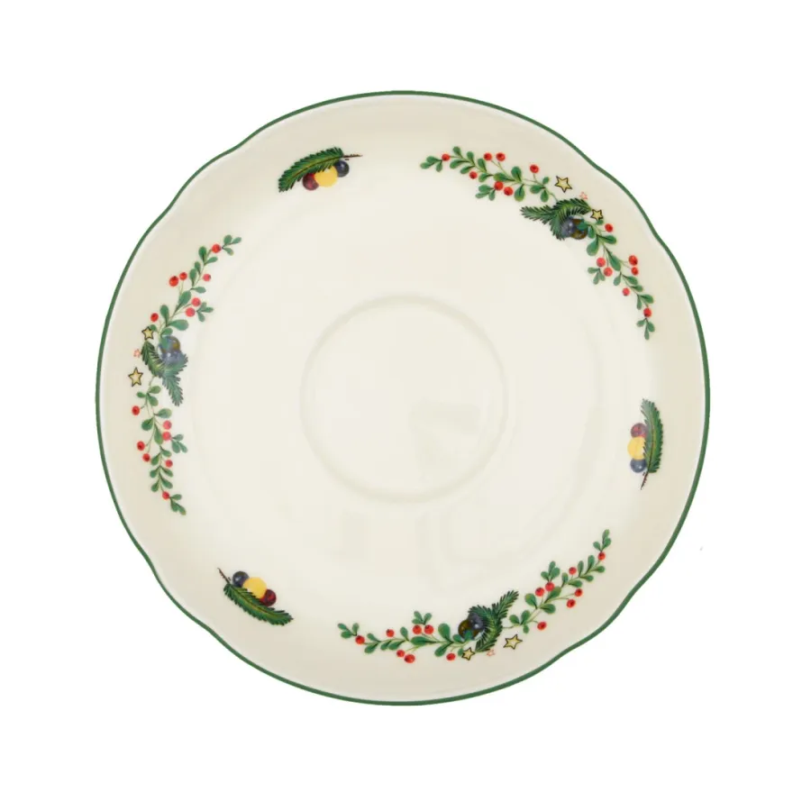 obrazek 1 Porcelanowy mały spodek zdobiony świątecznym motywem - Seltmann Weiden