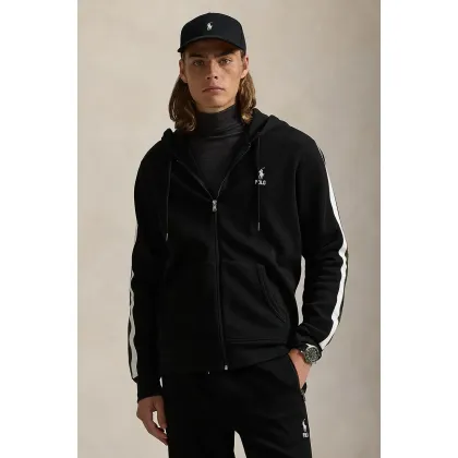 Zdjęcie Polo Ralph Lauren bluza męska kolor czarny z kapturem gładka 710953165