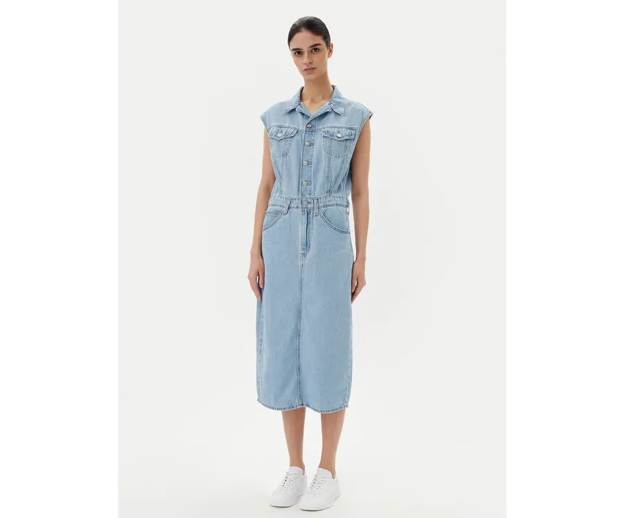 obrazek 1 Levi's® Sukienka jeansowa Iconic 001WF-0002 Niebieski Standard Fit