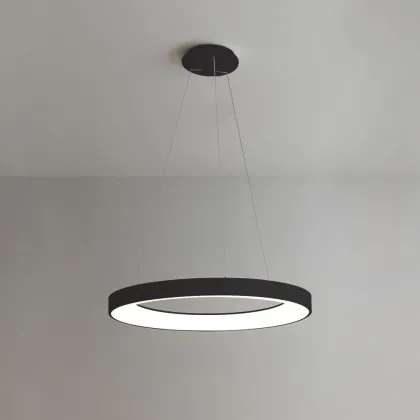 Zdjęcie Włoska lampa wisząca INNER R 80 w czarnym kolorze