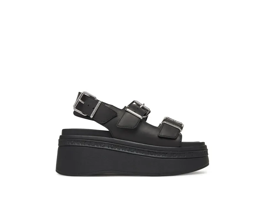 obrazek 1 Tommy Jeans Sandały Tjw Wedge Sandal EN0EN02774 Czarny