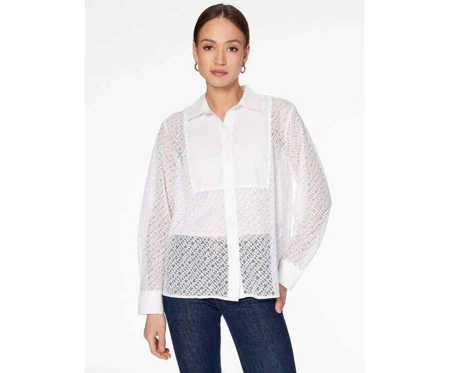 obrazek 1 Tommy Hilfiger Koszula WW0WW38527 Biały Relaxed Fit