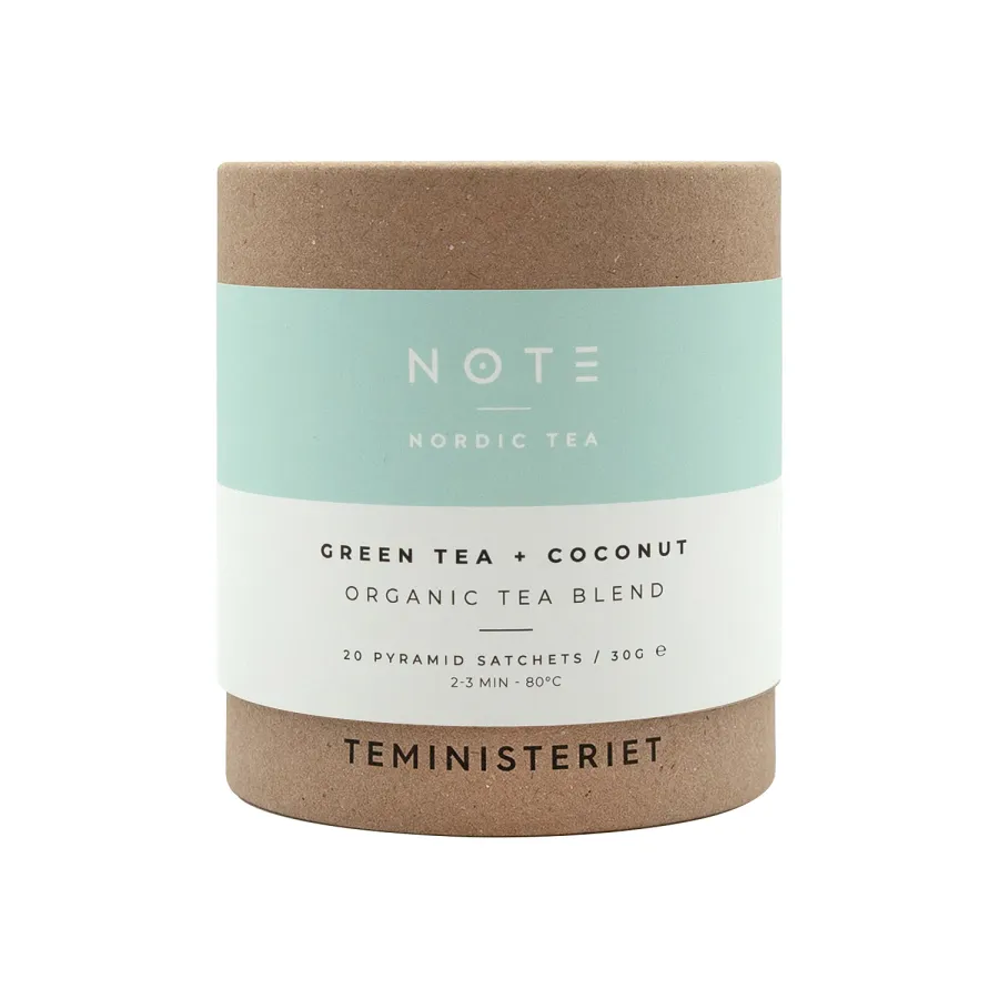 obrazek 1 Teministeriet - NOTE Green Tea Coconut Organic - Herbata 20 Torebek TEMINISTERIET