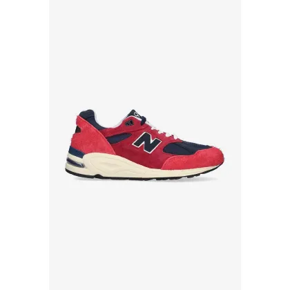 Zdjęcie New Balance 990v2 Made in USA sneakersy kolor czerwony M990AD2