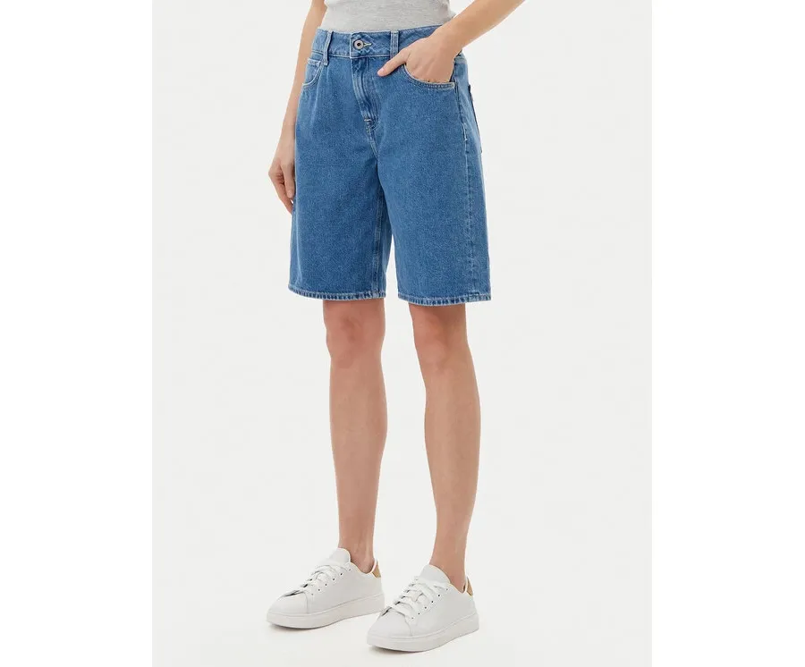obrazek 1 Pepe Jeans Szorty jeansowe PL801189 Niebieski Regular Fit