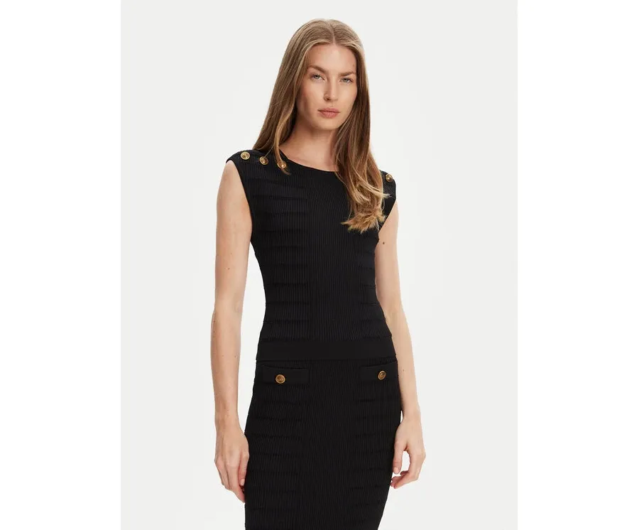 obrazek 1 Guess Bluzka W5YR12 Z0130 Czarny Regular Fit