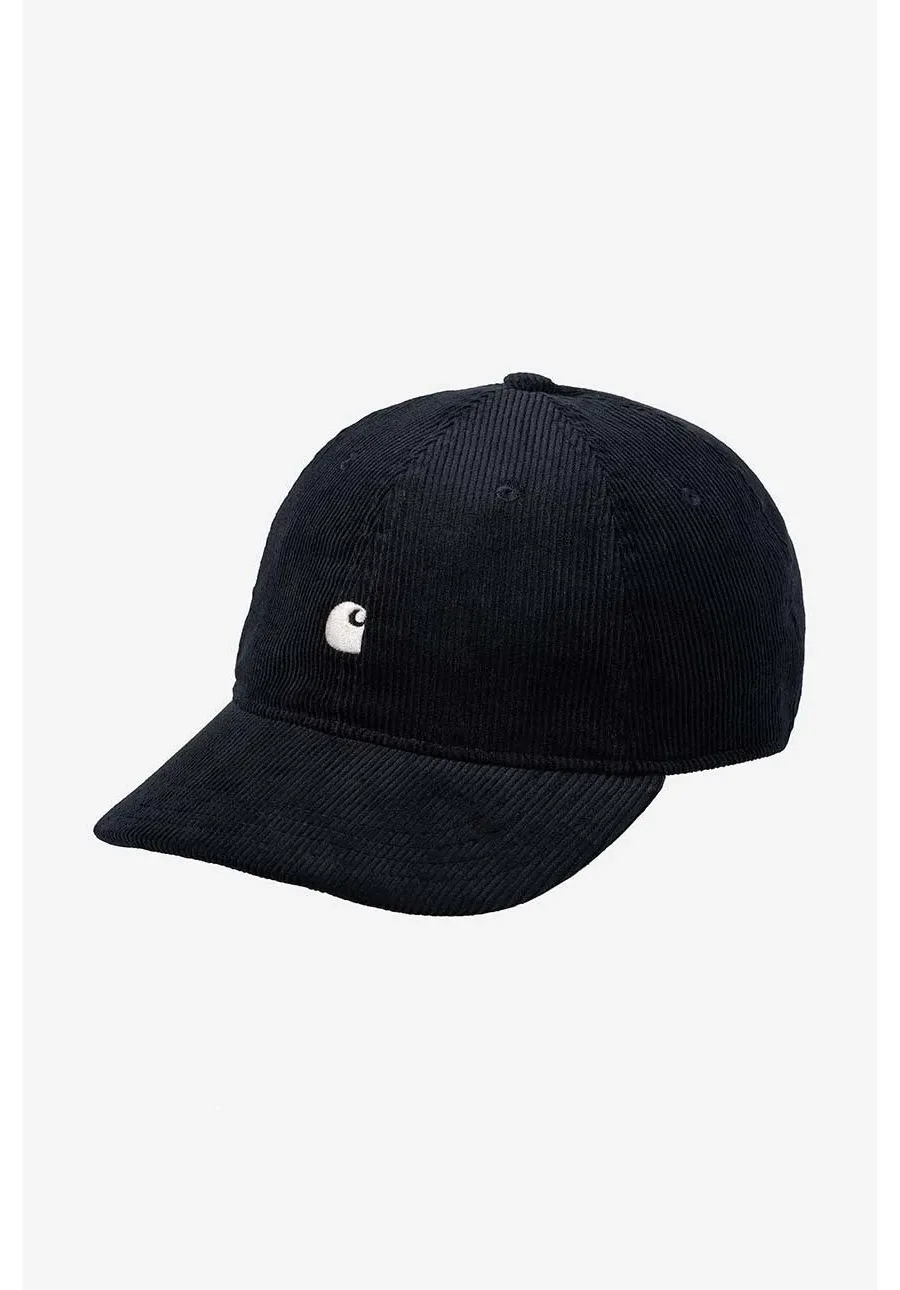 obrazek 1 Carhartt WIP czapka bawełniana Harlem kolor granatowy gładka I028955-WAX/BLACK