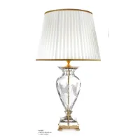 Zdjęcie Stylowa lampa stołowa z włoskiego kryształu z grawerem konia - Il Paralume Marina