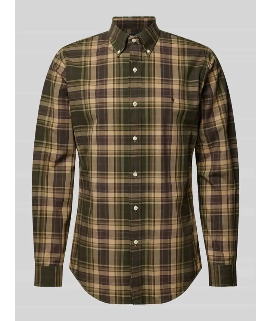 obrazek 1 Koszula casualowa o kroju custom fit z kołnierzykiem typu button down