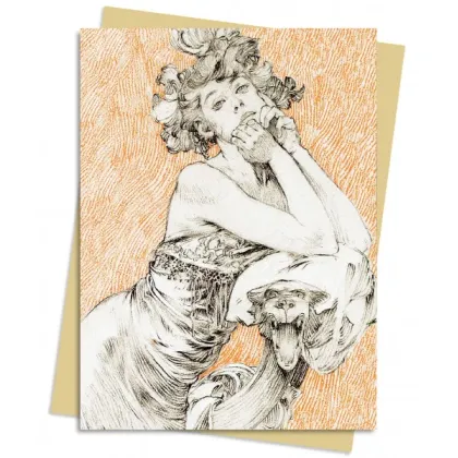 Zdjęcie Pakiet kartek na życzenia (Mucha: Studium na dokumenty Talerz dekoracyjny 12) - Flame Tree Publishing