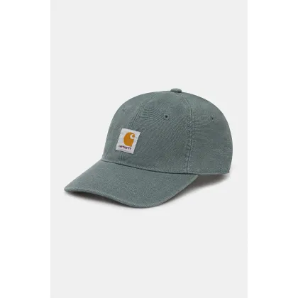 Zdjęcie Carhartt WIP czapka z daszkiem bawełniana Icon Cap kolor zielony z aplikacją I033359