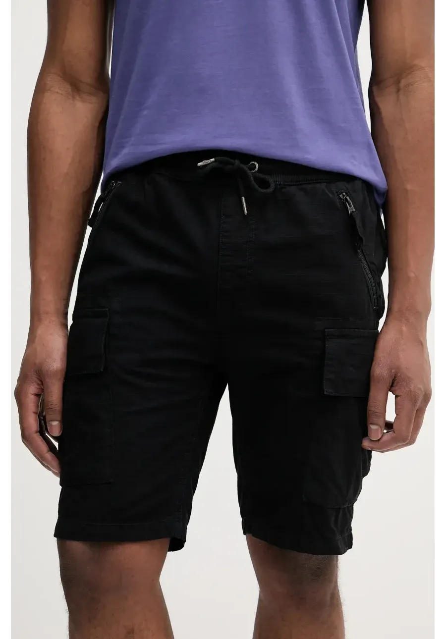 obrazek 1 Alpha Industries szorty bawełniane Ripstop Jogger kolor czarny 106250.03-CZARNY