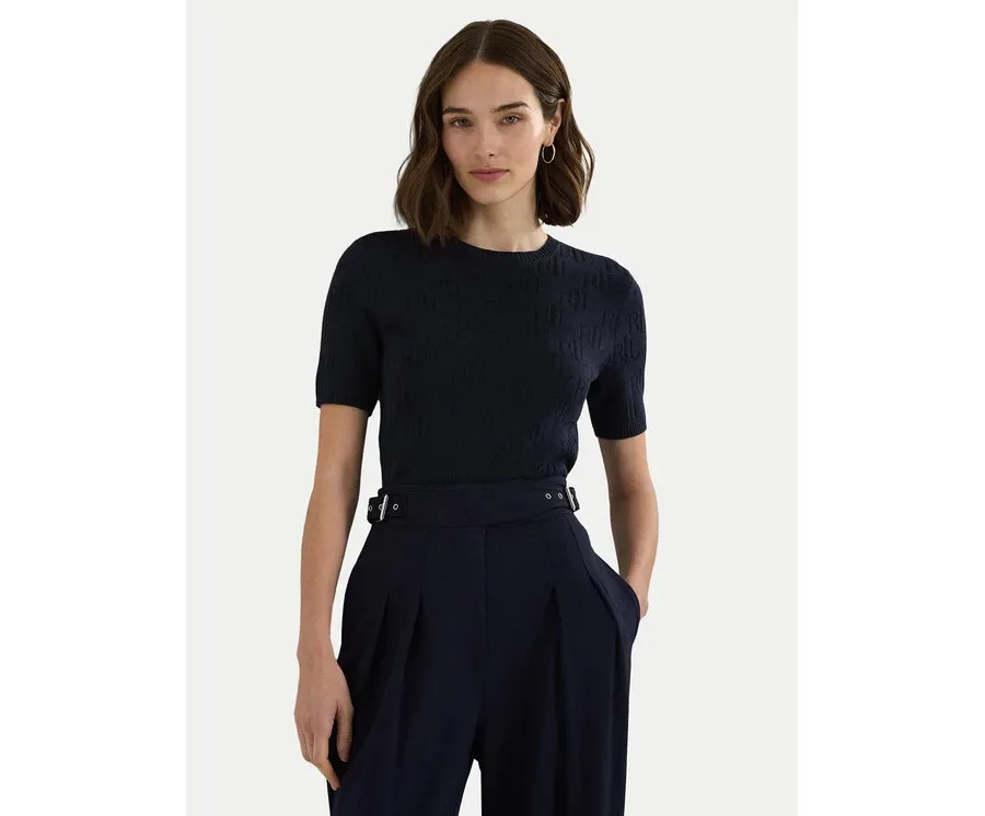 obrazek 1 Lauren Ralph Lauren Sweter 200909156004 Granatowy Regular Fit LAUREN RALPH LAUREN