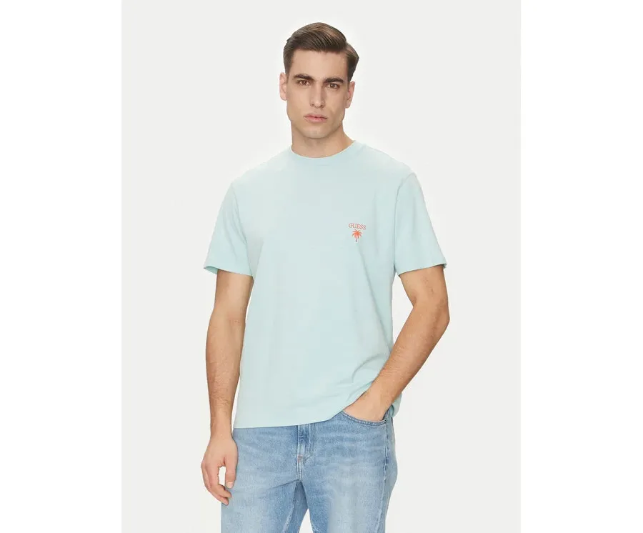 obrazek 1 Guess T-Shirt F5GI09 KA260 Niebieski Regular Fit