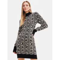 Zdjęcie Desigual Sukienka dzianinowa 23WWVF01 Czarny Slim Fit