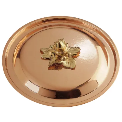 Zdjęcie Miedziana przykrywka Ruffoni, zdobiona