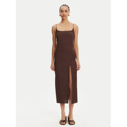 Zdjęcie JACQUEMUS Sukienka koktajlowa 25E251DR100-1713 Brązowy Regular Fit