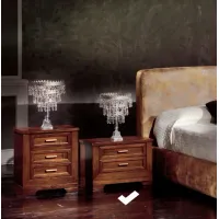 Picture Classic bedside table with 2 drawers - Fratelli Mirandola