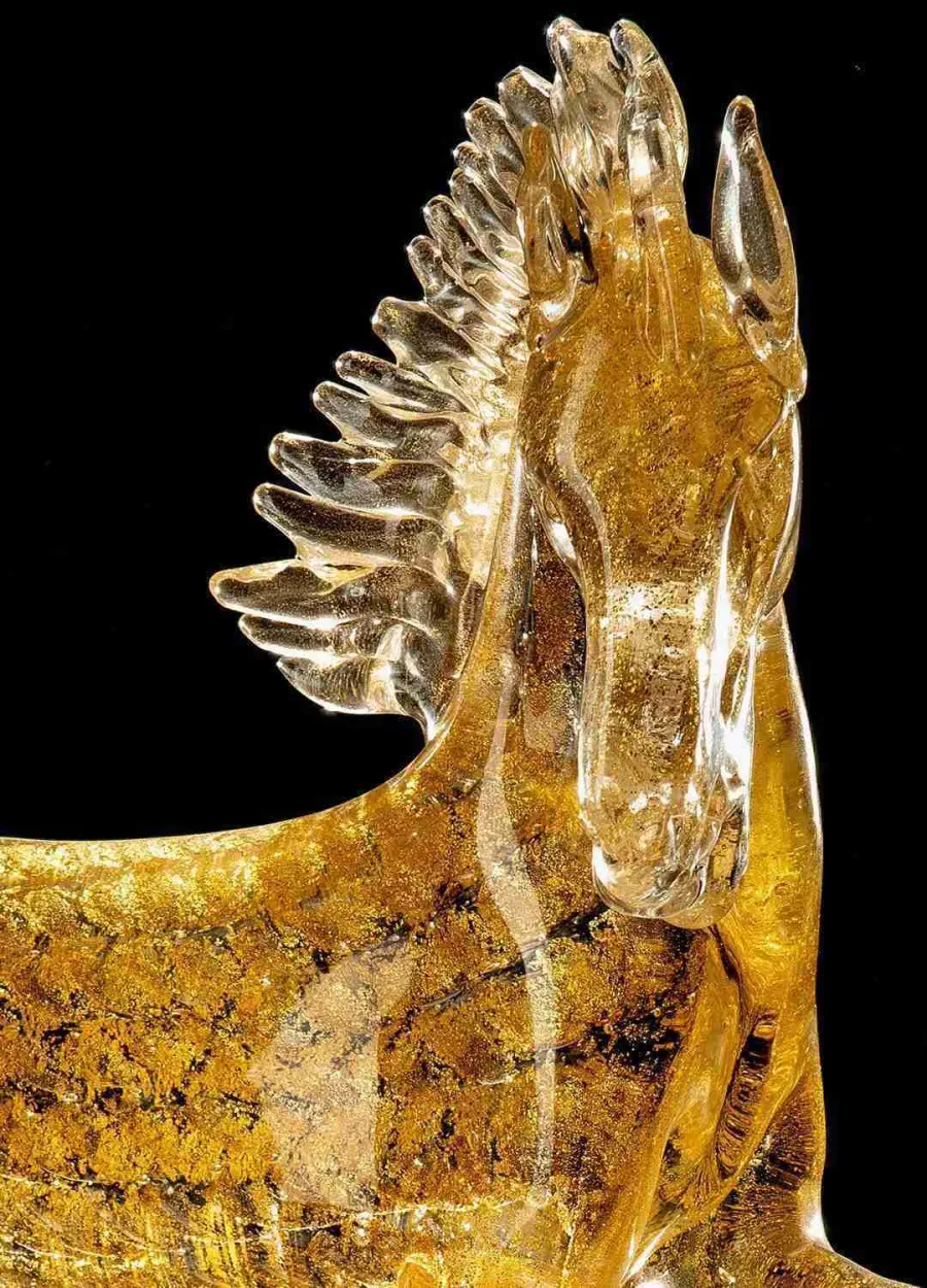 obrazek 2 Elegancka figura konia ze szkła Murano rozmiar S
