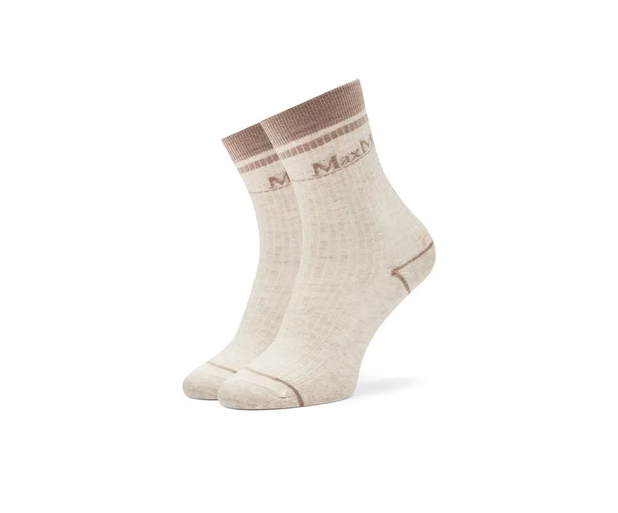 obrazek 1 Max Mara Leisure Skarpety wysokie damskie Gabarra 2426556018 Beżowy