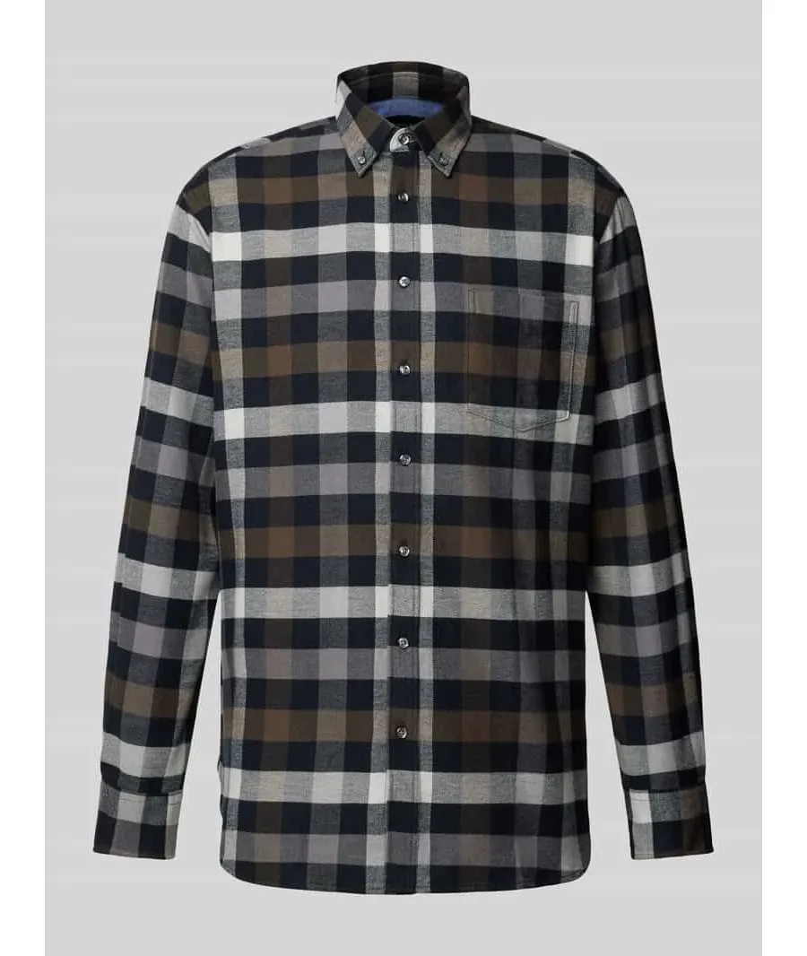 obrazek 1 Koszula casualowa o kroju regular fit z kołnierzykiem typu button down