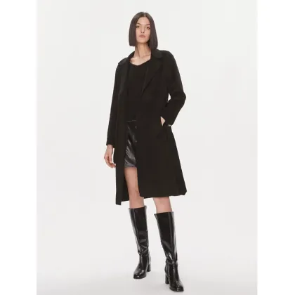 Zdjęcie Liu Jo Płaszcz wełniany MF3242 T4627 Czarny Regular Fit