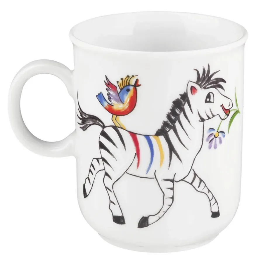 obrazek 2 Stylowy porcelanowy kubek zdobiony dziecięcym motywem zwierząt - Seltmann Weiden